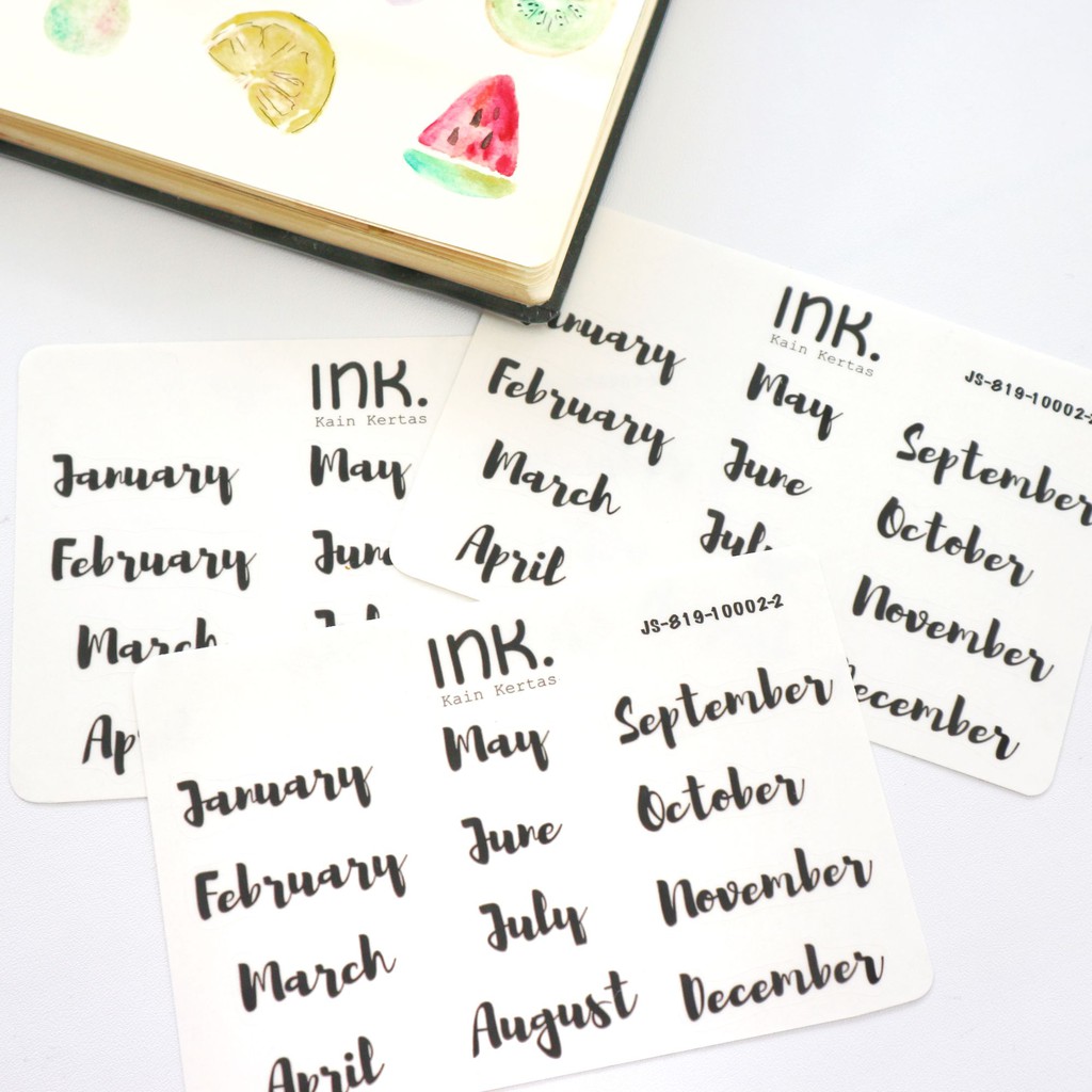 

INK.KAINKERTAS Journal Sticker Sheet JS-819 / Stiker Jurnal