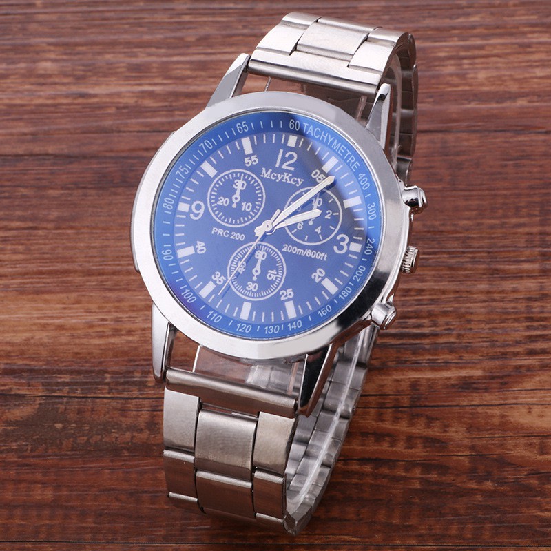 Jam Tangan couple MC KEY Analog Fashion Casual Women Strap Stainless Steel Wrist Quartz Watch