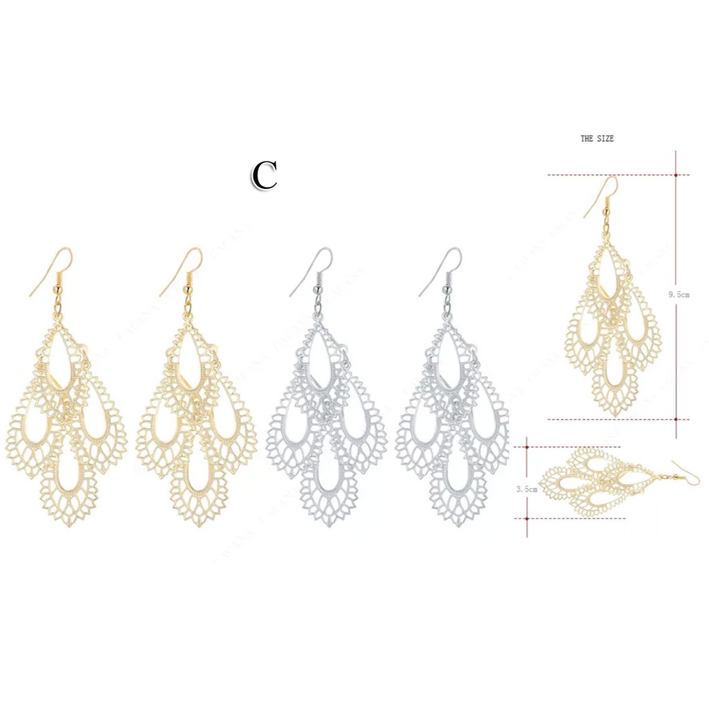 Anting Hooks Wanita Kekinian Aneka Model Import  228