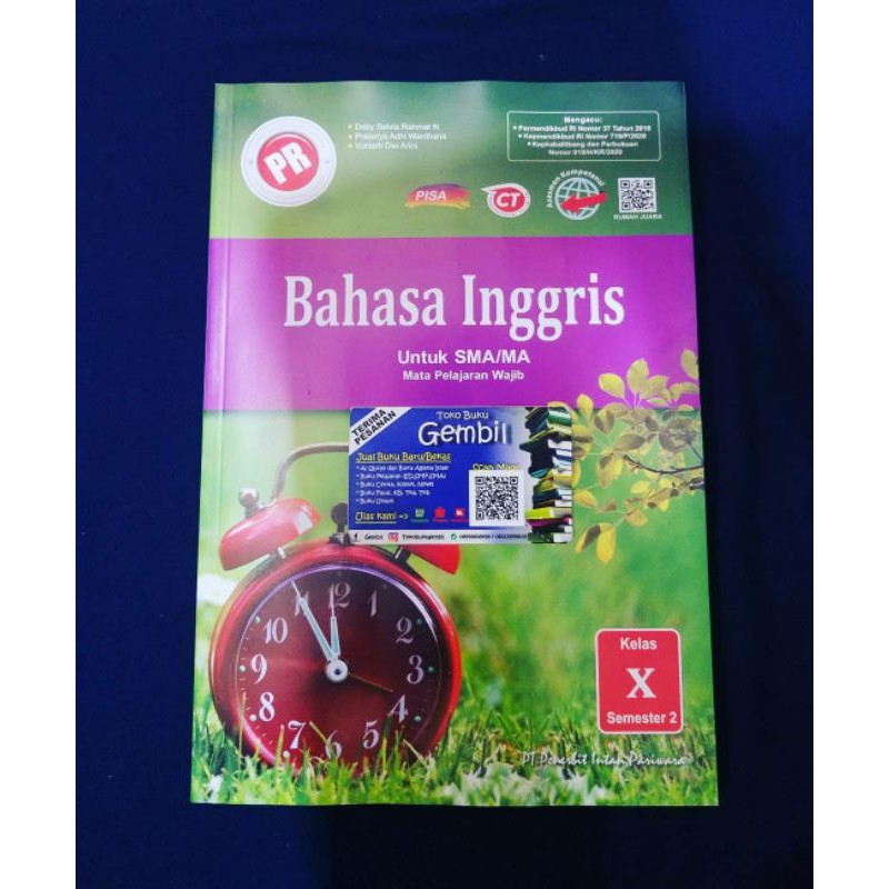 Buku PR / LKS Bahasa Inggris  Kelas X Semester 2