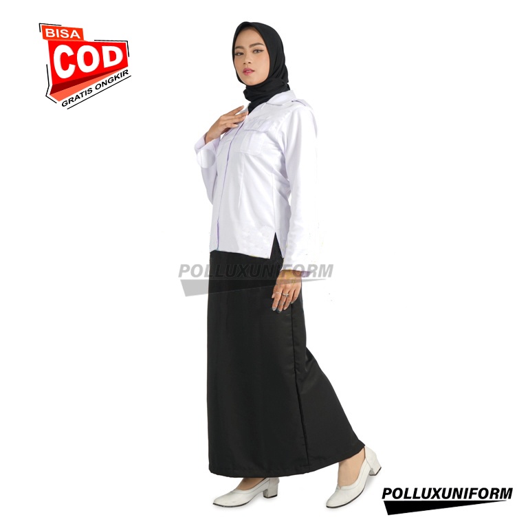 Seragam Pns Hitam Putih Wanita Setelan Kemeja Pdh ROK &amp; CELANA Hitam Pns Seragam Pns Wanita Baju Pemda Wanita Baju Putih Pns