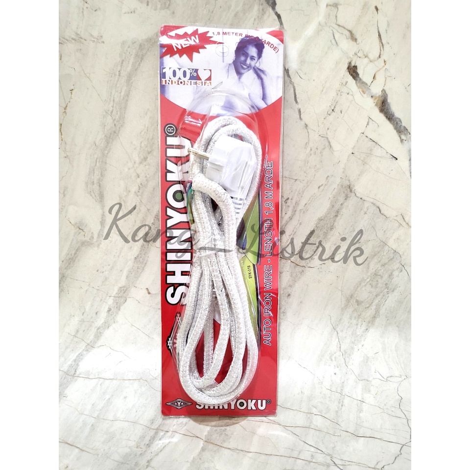 Kabel Setrika SHINYOKU / ORENCHI Kabel Strika 1,8M