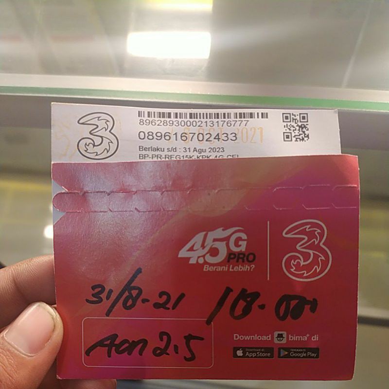 kartu tri KUOTA 3GB/4GB HPS