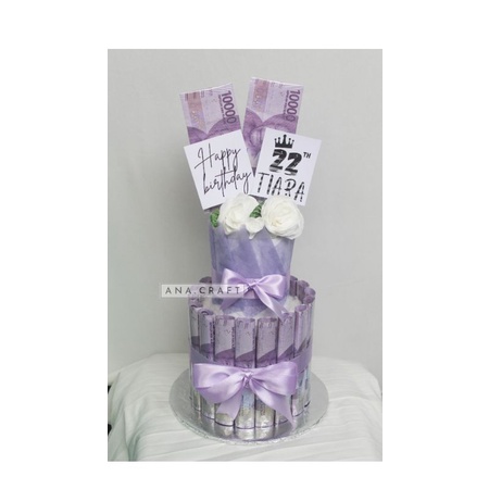 KUE ULANG TAHUN UANG ASLI / MONEY CAKE / MONEY TOWER