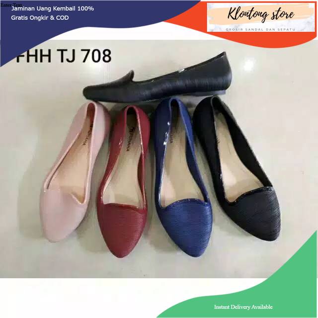 Sepatu wanita jelly ulir fuhaha 708