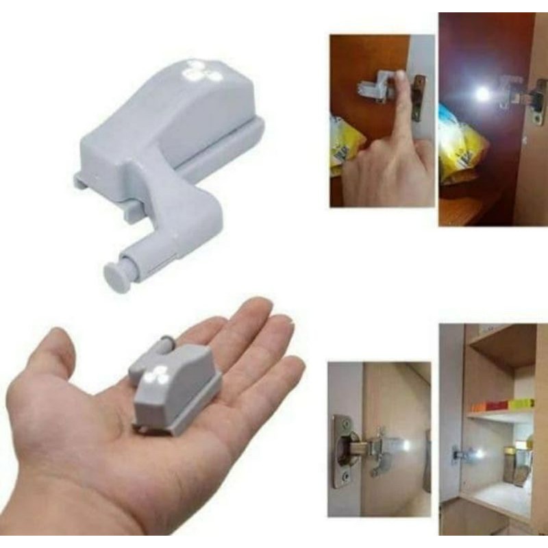 lampu engsel pintu lemari LED+baterai