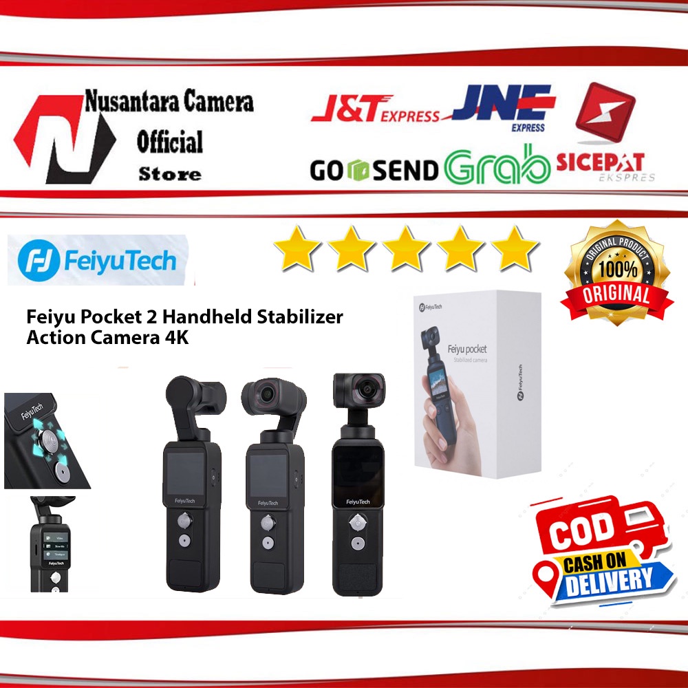 Feiyu Pocket 2 Handheld Stabilizer Action Camera 4K / Feiyu Pocket 2