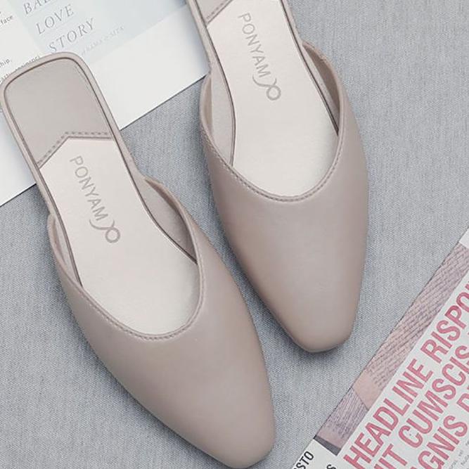 Sepatu Flat jelly Wanita Polos Ponyam import S2