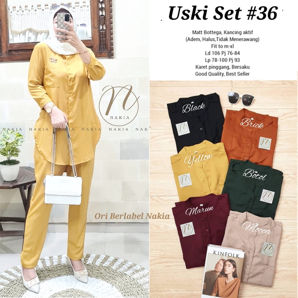 NEW Pakaian Baju Busana  Wanita  USKI SET 36 By NAKIA 31/5