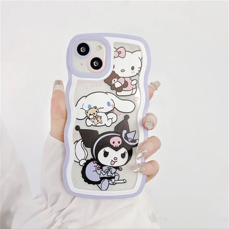 Soft Case TPU Motif Kartun Untuk iPhone 13 12 11 Pro Max X Xr Xs Max SE 8 7 6 6s Plus