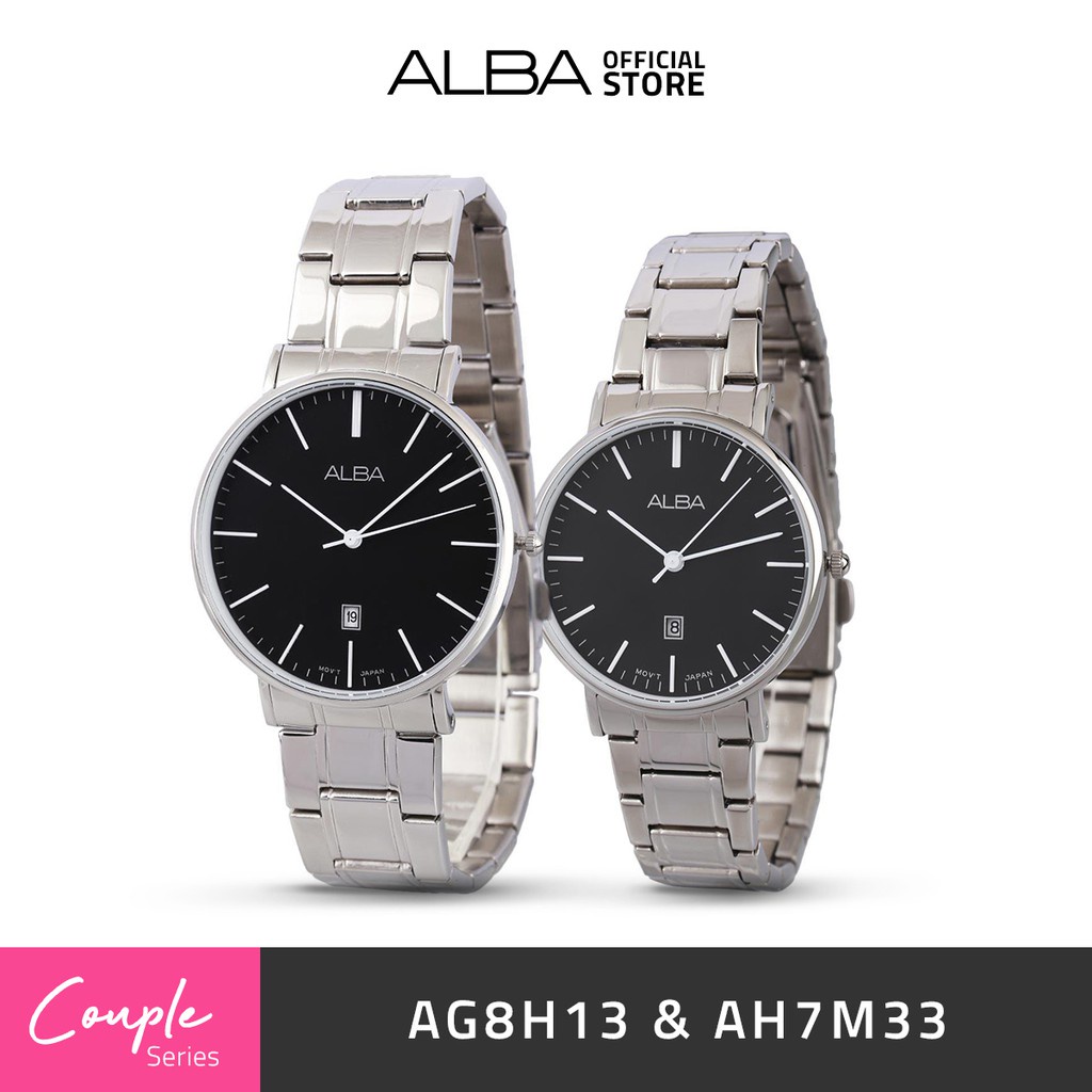 Jam Tangan Couple Alba PRESTIGE Quartz AG8H13 & AH7M33 Original