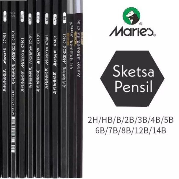 

MARIES Drawing Pencil / Pensil Sketsa Gambar MARIES C7401