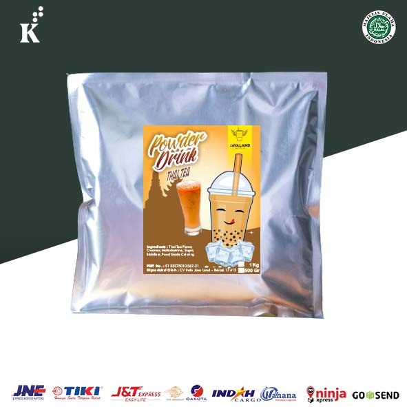 

Javaland Bubuk Minuman Rasa Thai Tea / Teh Thailand 500 gram - Regular Plain | Bubble Powder Drink Boba