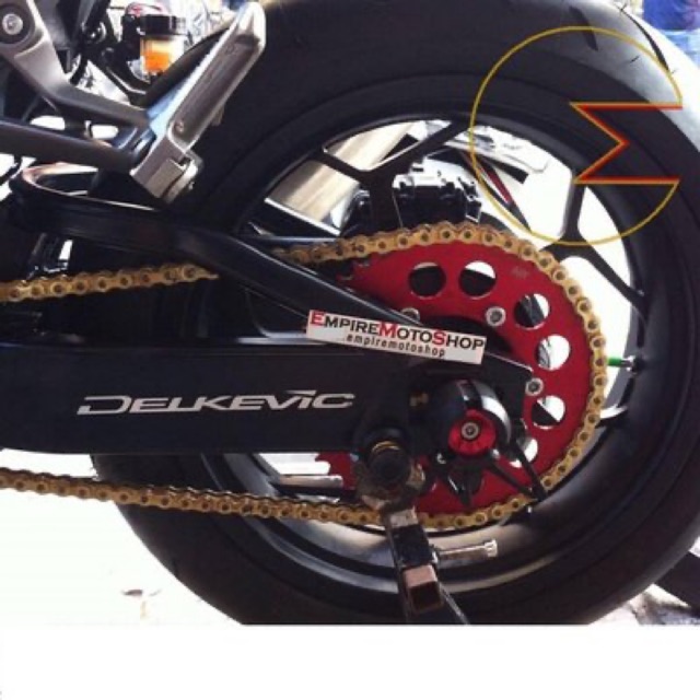 Gear SSS Merah Ninja 250 Fi R25 Ukuran 46