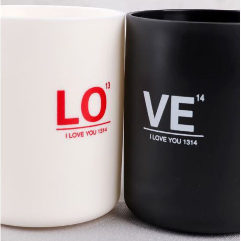 CHIYO // GELAS LOVE GELAS COUPLE GELAS PLASTIK LUCU UNIK GELAS KUMUR TERMURAH TERBAIK