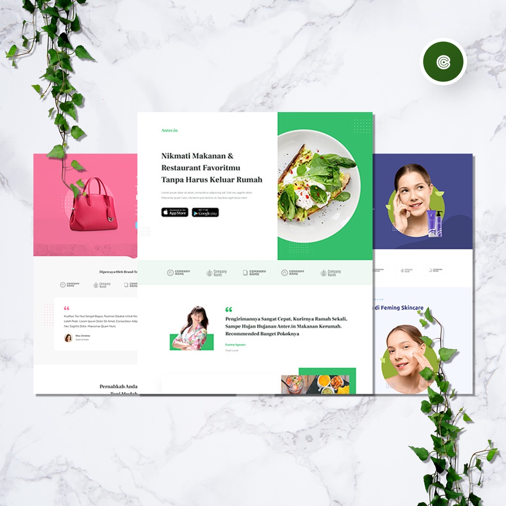 Jasa Desain Landing Page Websiste Wordpress + Copywriting