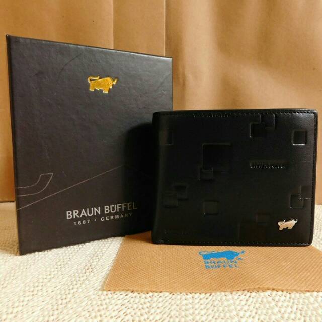 DOMPET PRIA KULIT ASLI  BRANDED BRAUN BUFFEL 01-12