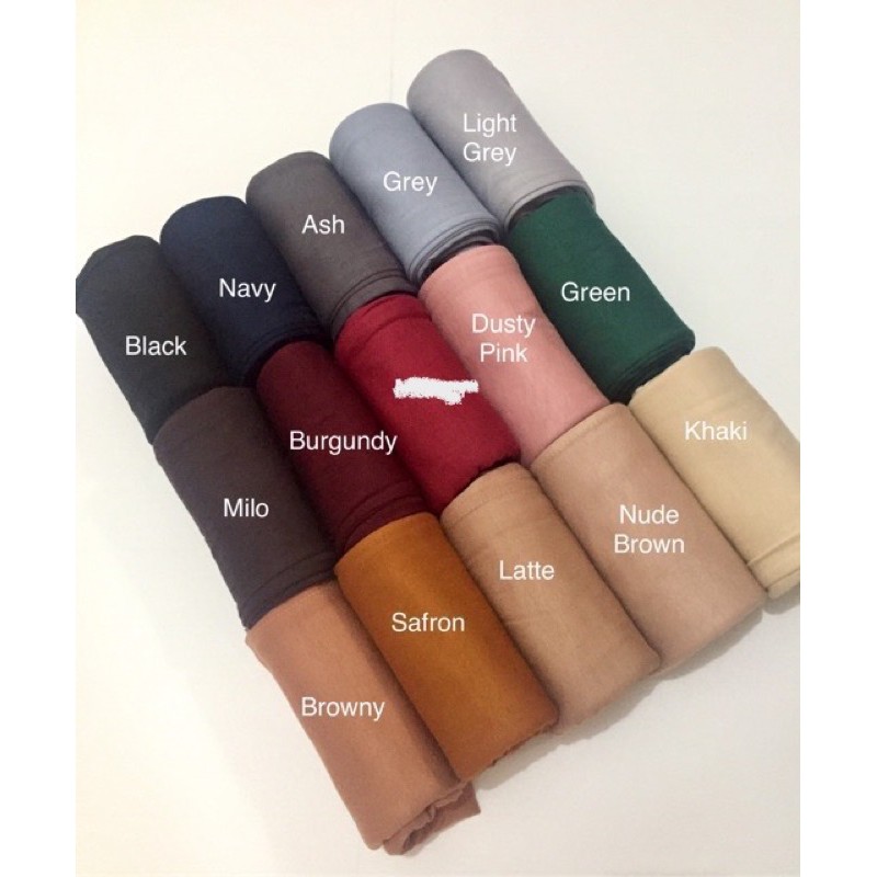 VELOSE - PASHMINA KAOS INSTAN + INNER ( 2in1)
