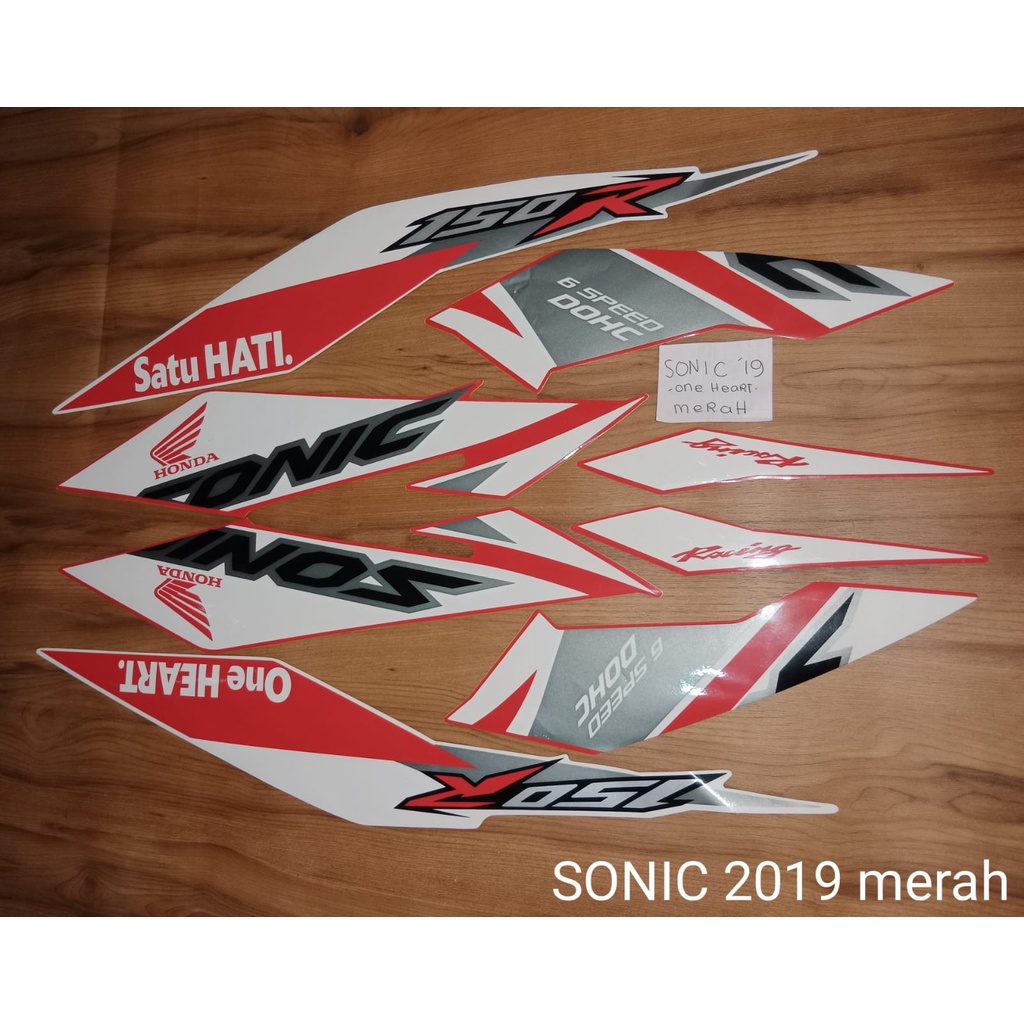 Stiker bodi Lis bodi Striping SONIC 2019