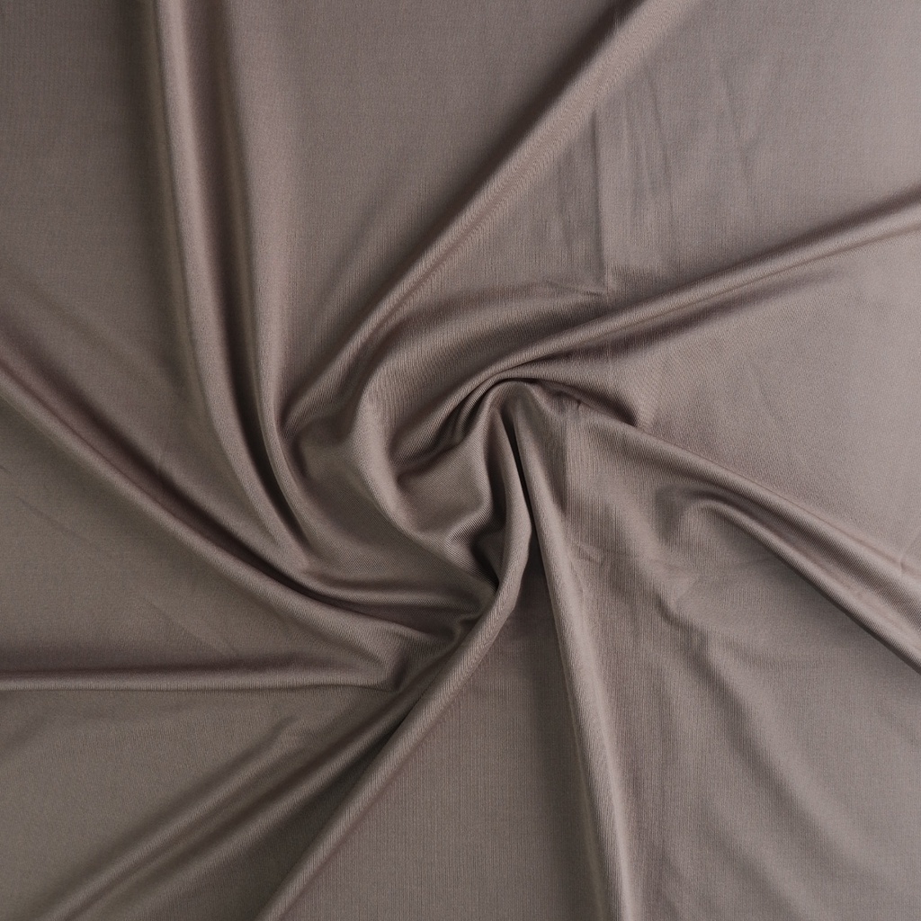 Pashmina Instan Jersey New Normal Series | Pashmina Lubang Telinga-Dark Choco