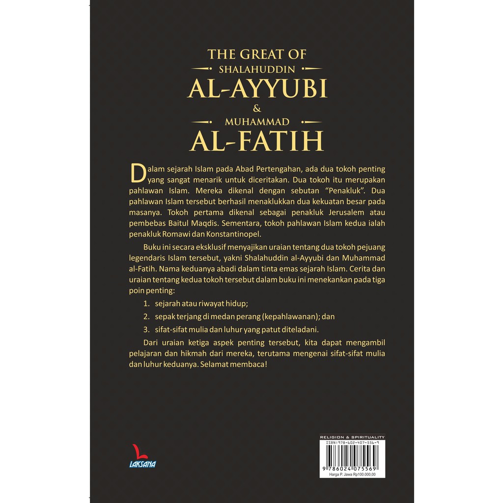 Buku The Great of Shalahuddin al-Ayyubi &amp; Muhammad al-Fatih