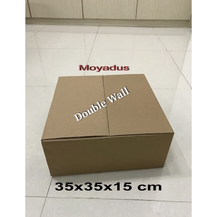 

kardus karton box uk. 35x35x15 cm. DOUBLE WALL