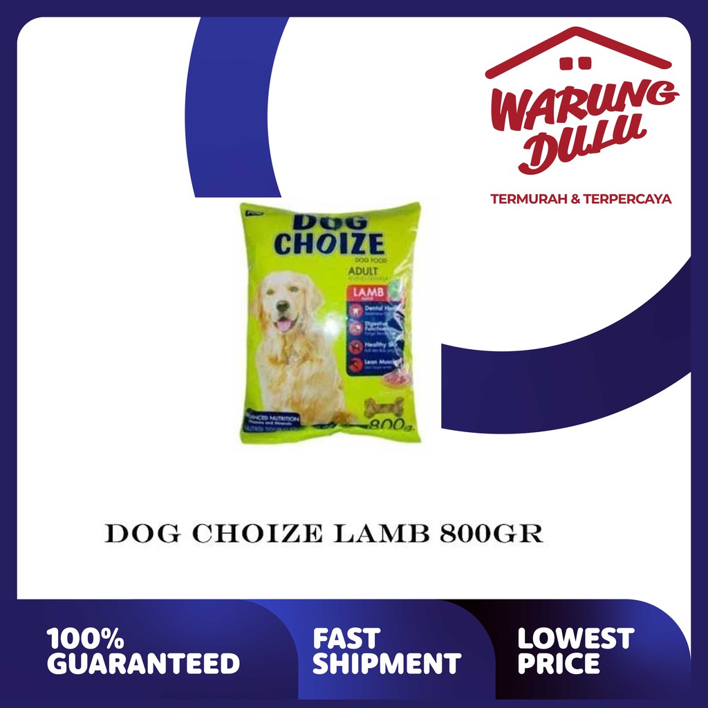 DOG CHOIZE BEEF/LAMB 800GR