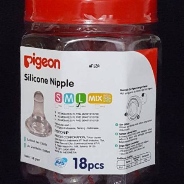 PIGEON Silicone Nipple - Dot Silicone - Dot Bayi Silicone-2