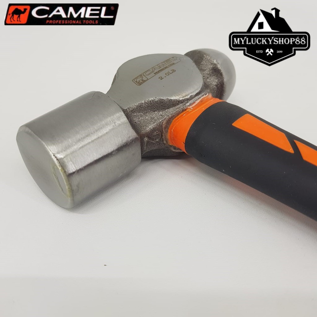 Camel Palu Konde 2LB Ball Pein Hammer Rubber Grip Karet 2 LB