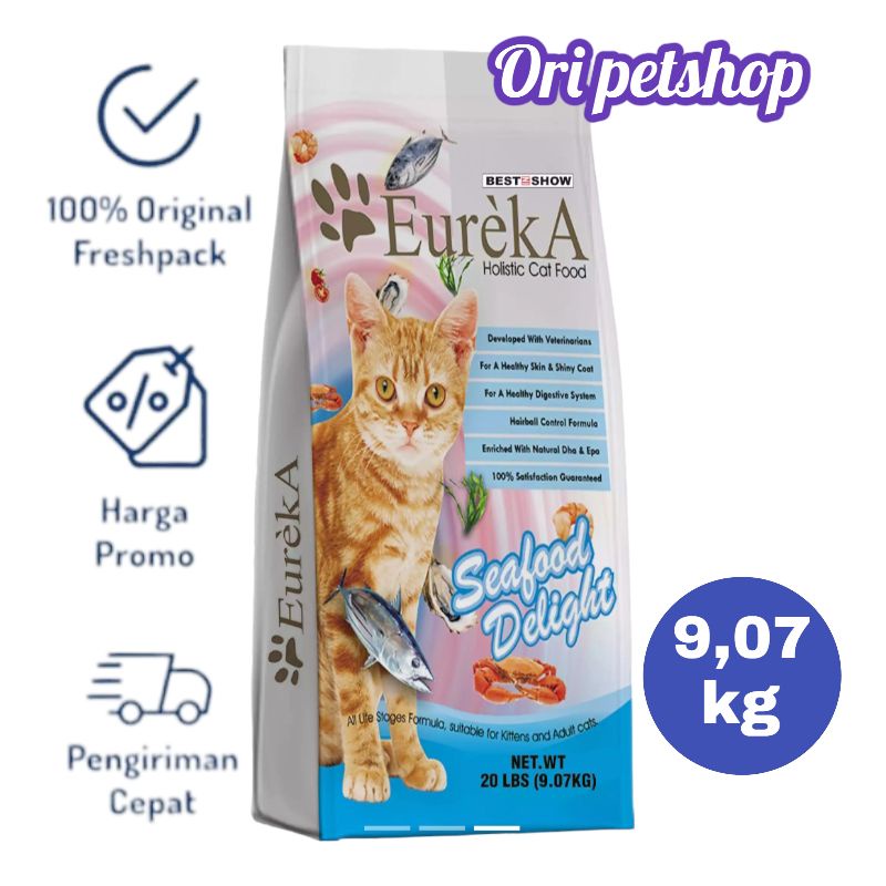 Ekspedisi Eureka Seafood Delight 9,07kg - Makanan Kucing Dewasa