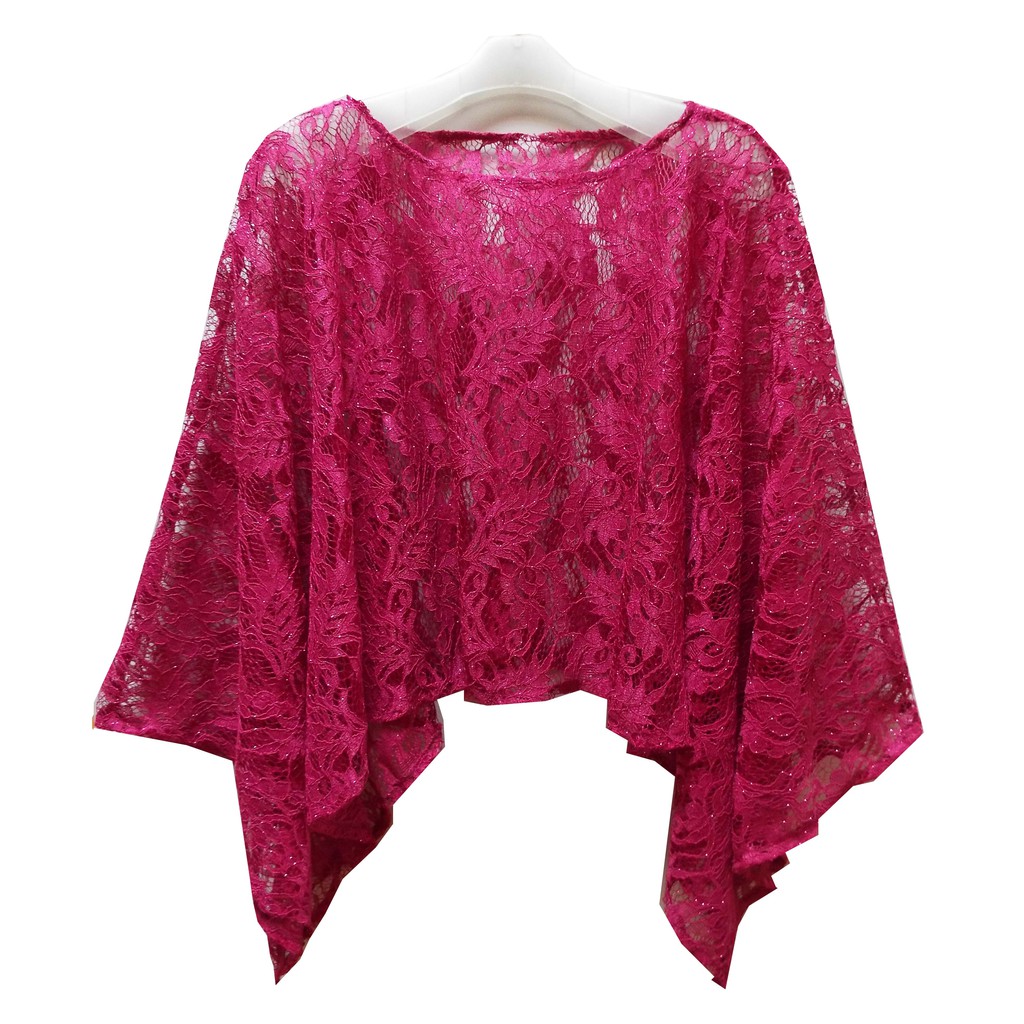 Cape Brukat Blouse Batwing Bestseller