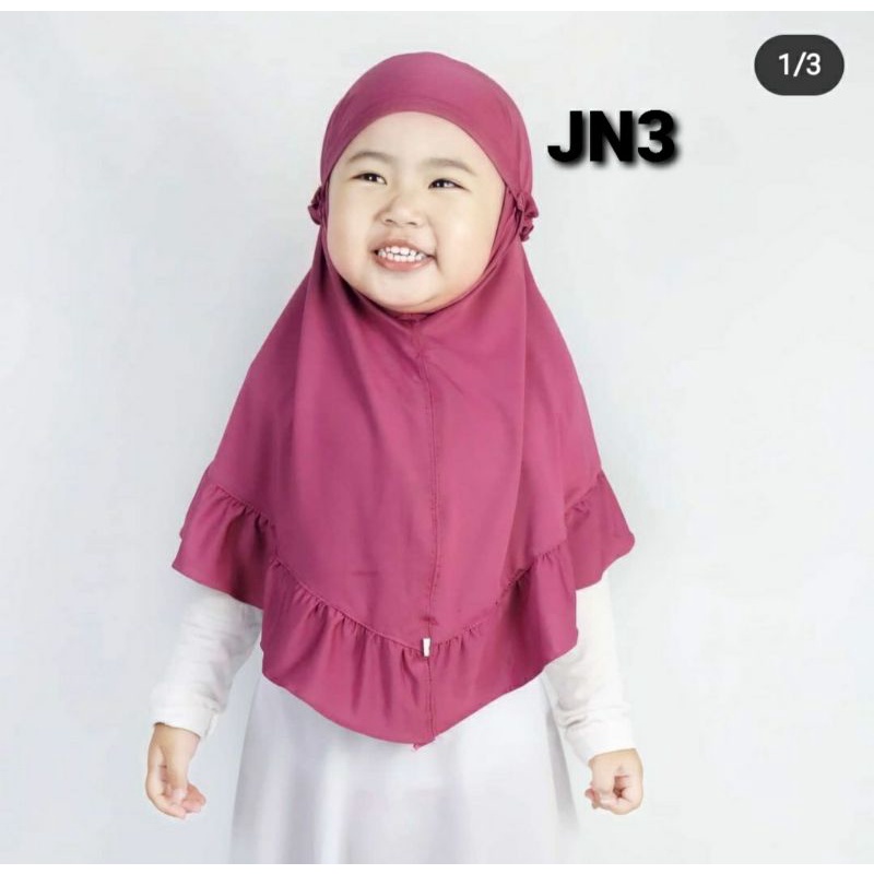 Jilbab anak jersey premium 2-7 tahun