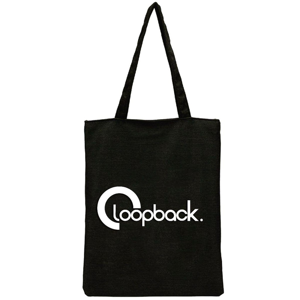 TOTEBAG Kanvas Loopback sablon Polyflex | Goody Bag, Tas Bahu