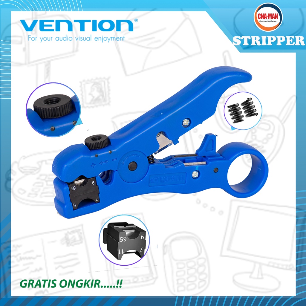 Vention Multi function Cable Stripper / Pengupas Kabel