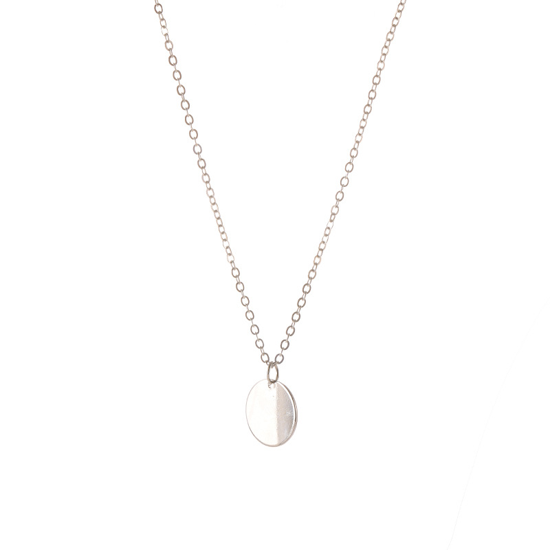 Round Piece Thin Chain Temperament Clavicle Chain