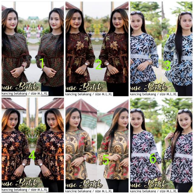 Blous batik istimewa fashion batik wanita dengan motif terbaru dan termurah