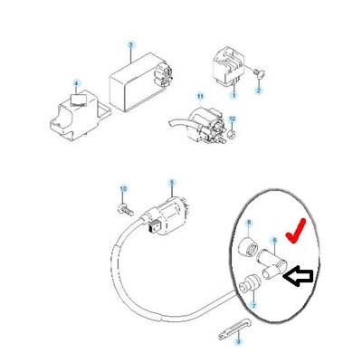 Kepala Busi-Cap Spark Plug SUZUKI SATRIA 2TAK 2T RU 120 LUMBA KOTAK PETAK HIU LSCM MALAYSIA RC 100 B