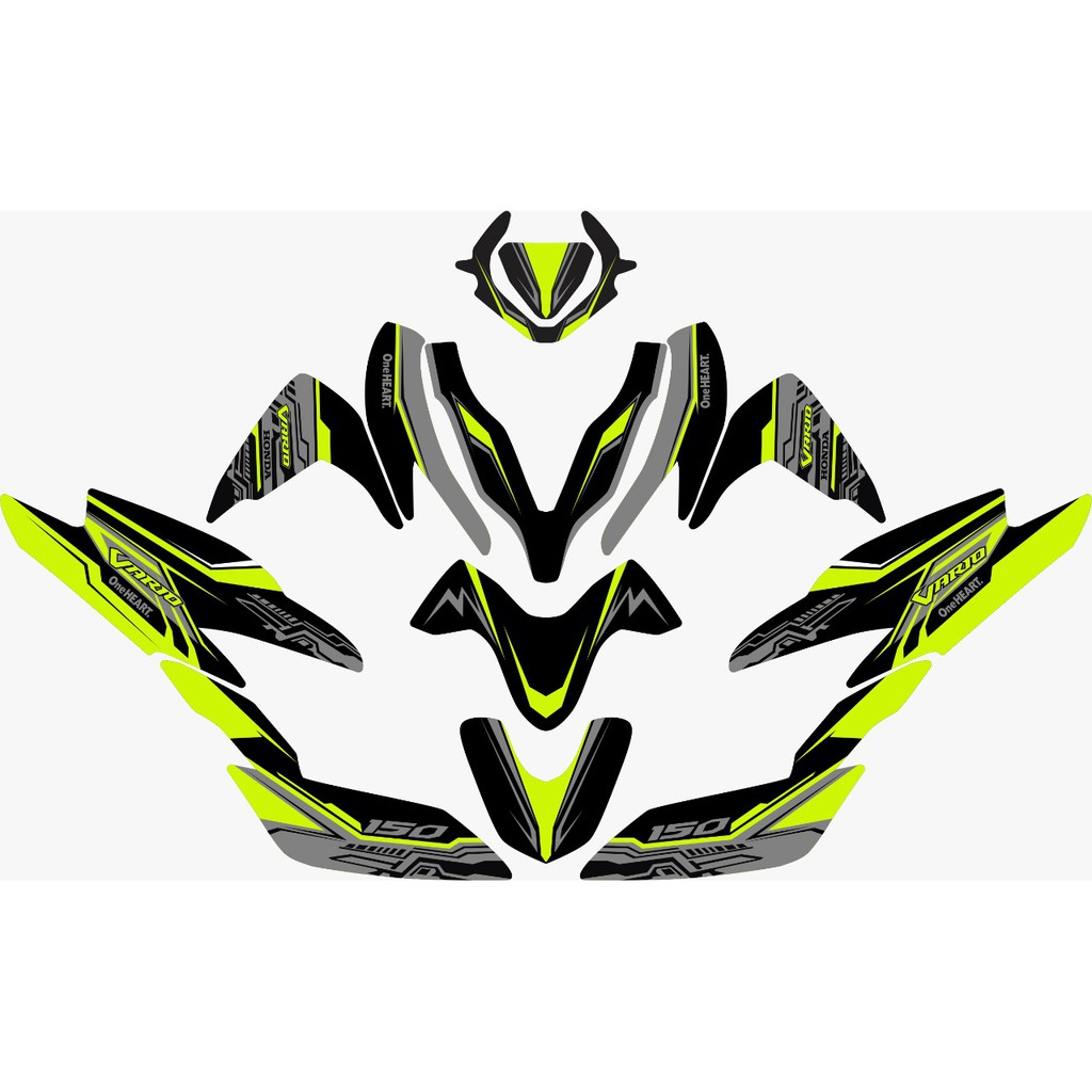 Sticker Decal Motor Full Body Stiker New Vario 125-150 ISS tahun 2020 Design 003