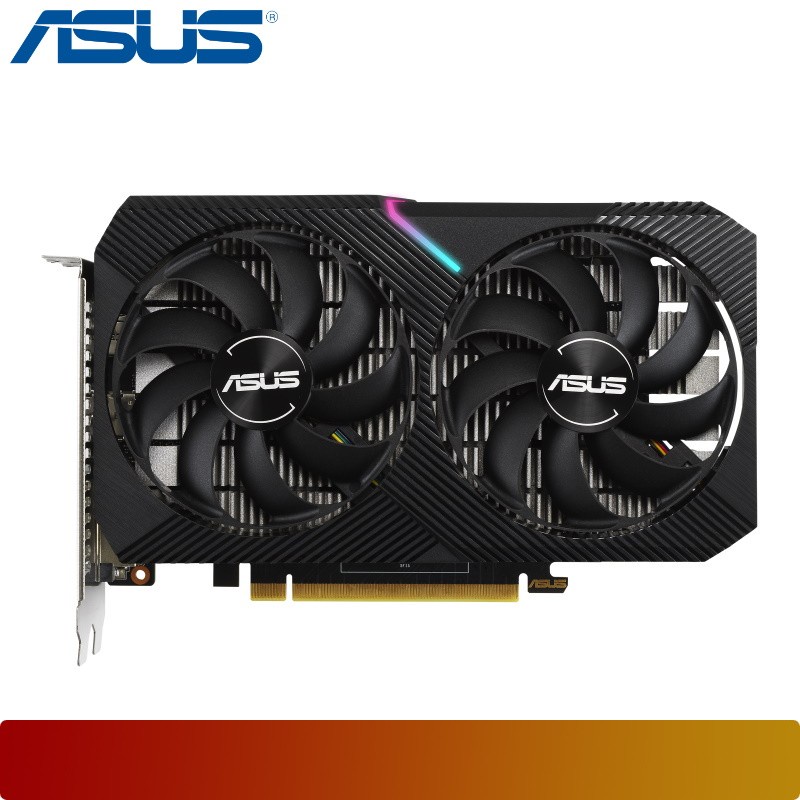 Vga Asus Dual Mini Geforce GTX 1650 OC 4GB - DDR6 Asus Geforce GTX 1650 4GB