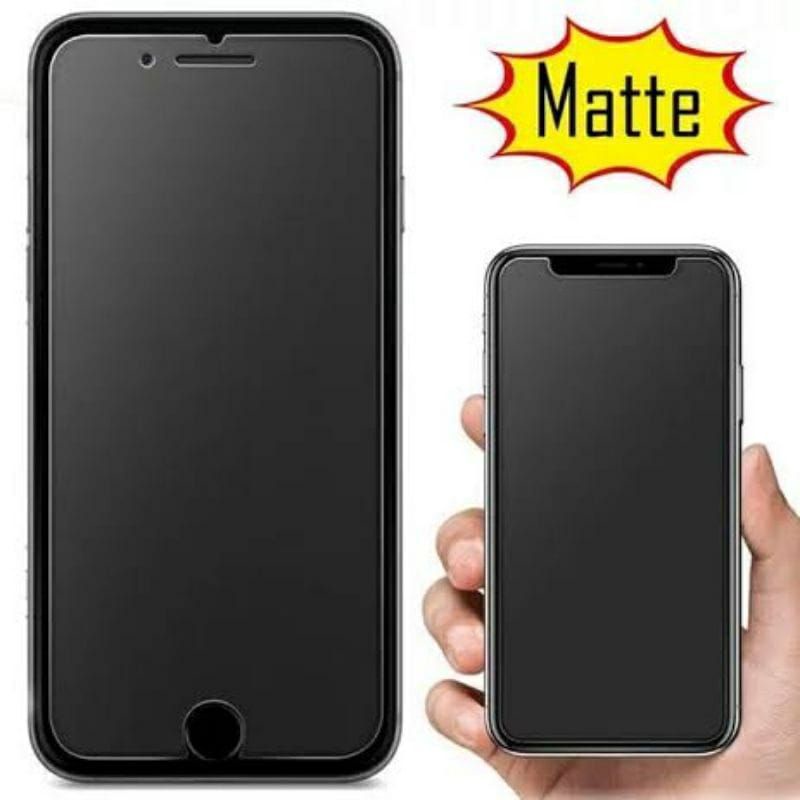 TEMPERED GLASS MATTE ANTIMINYAK ANTIGORES INFINIX HOT 9 INFINIX HOT 8