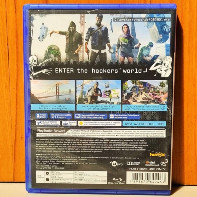 PS4 Kaset Watch Dogs 2 Watch Dogs 2 Playstation PS 4 5 WD II CD BD Game Games Watchdogs Watch dog watchdog legion 1 petualangan rpg hack hacker watchdogs2 wdog watchdog2 watchs wath petualangan rpg