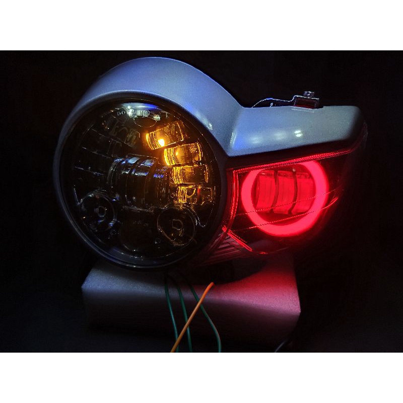 Lampu Tiger Revo pece set lampu daymaker 16 LED dan lampu daymaker mini 3 mata lampu daymaker Tiger 