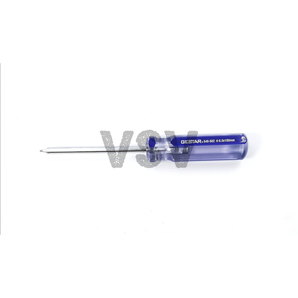 GESTAR Mechanical screwdriver (+)6x100mm Obeng crystal Obeng plus