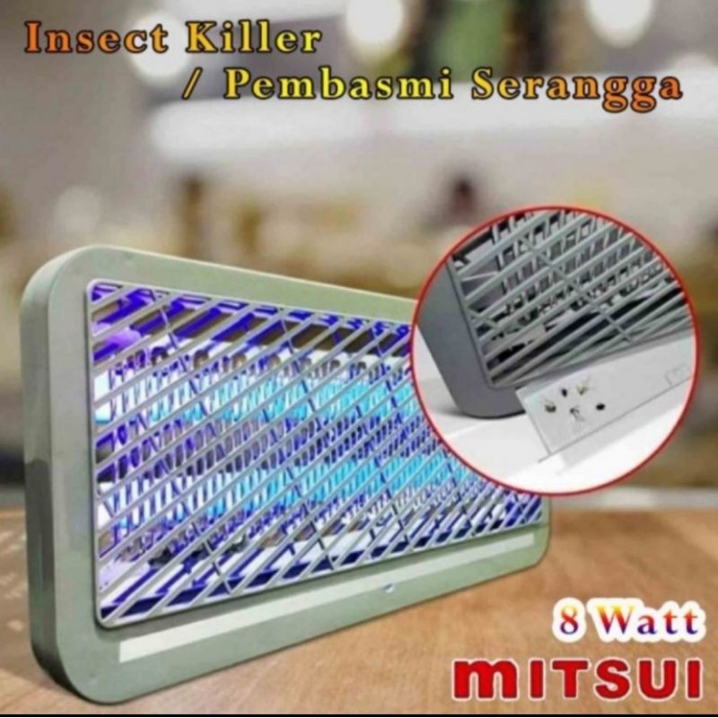 Insect Killer / Lampu Nyamuk UV Pembunuh Serangga 8 Watt MITSUI