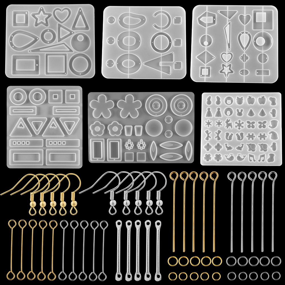 1 set aksesoris anting dan kait telinga untuk perhiasan DIY