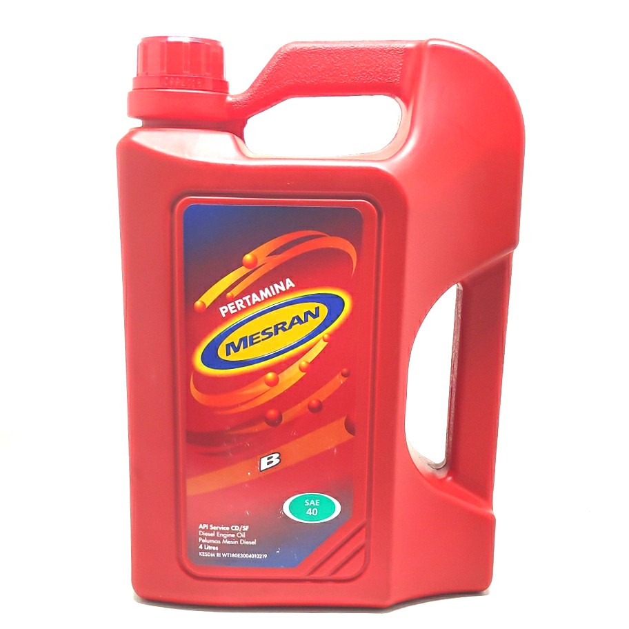 Oli Mesin Pertamina Mesran B 4 Liter