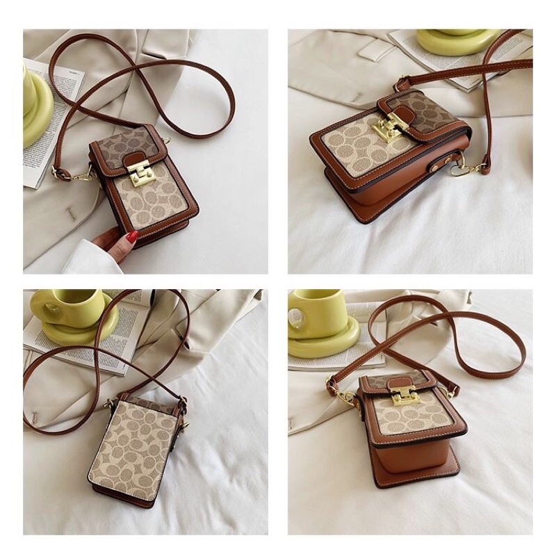 SG3255 syafniegalery tas hape Selempang mini tas handphone 1944 model oval 7712