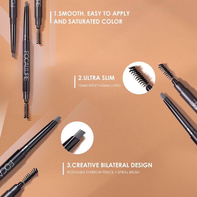 FOCALLURE Waterproof Long-Lasting Eyebrow Pencil - FA18