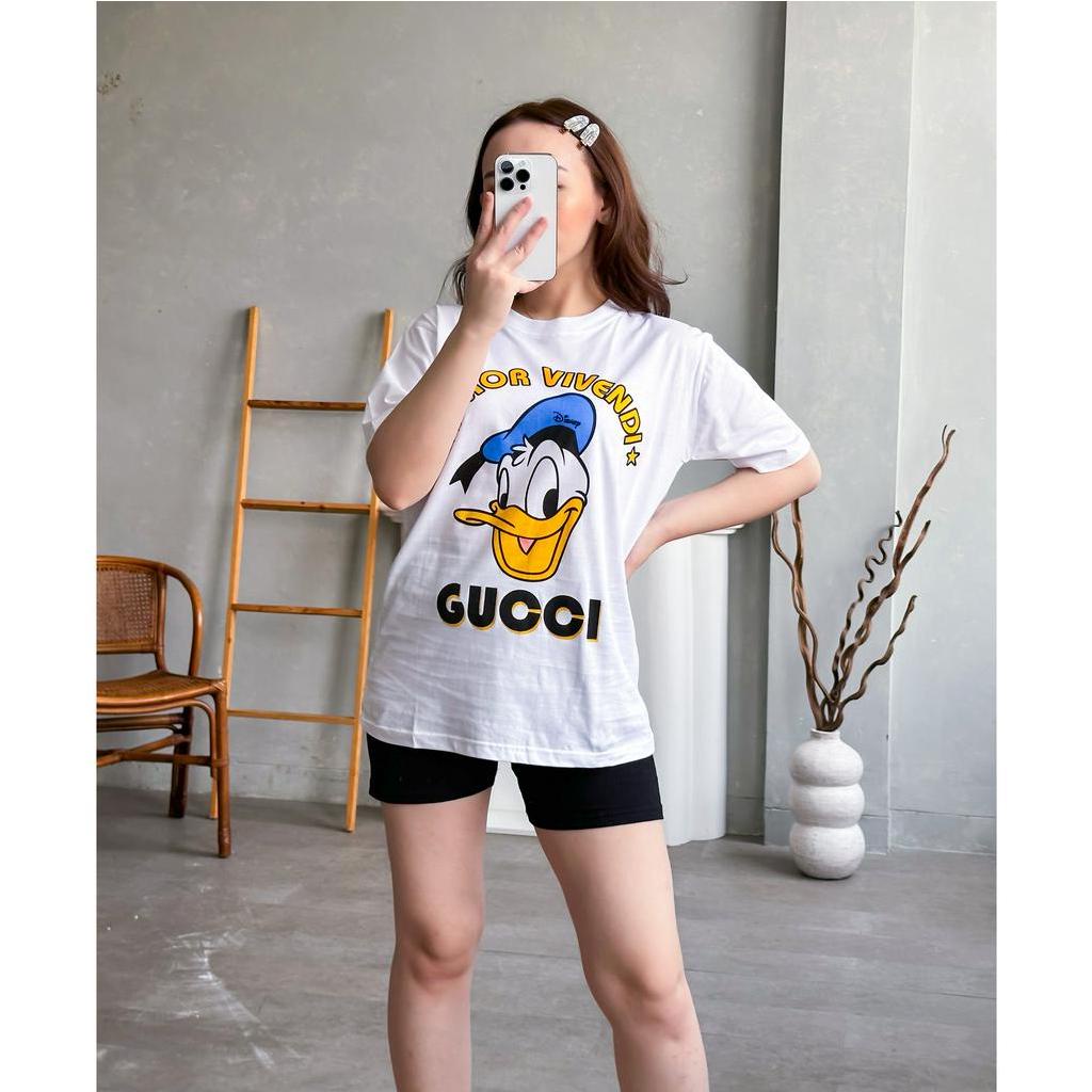 Kaos Wanita Bahan Cotton Combed 30s Kaos Lengan Pendek