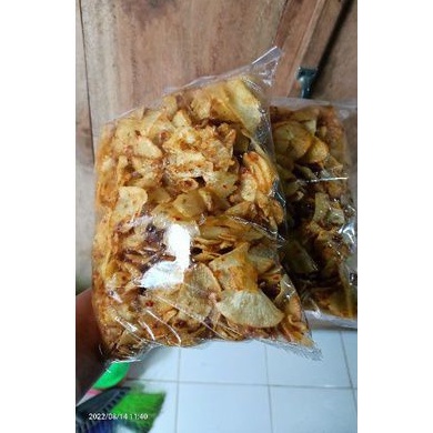 

keripik singkong pedas/original/gurih renyah